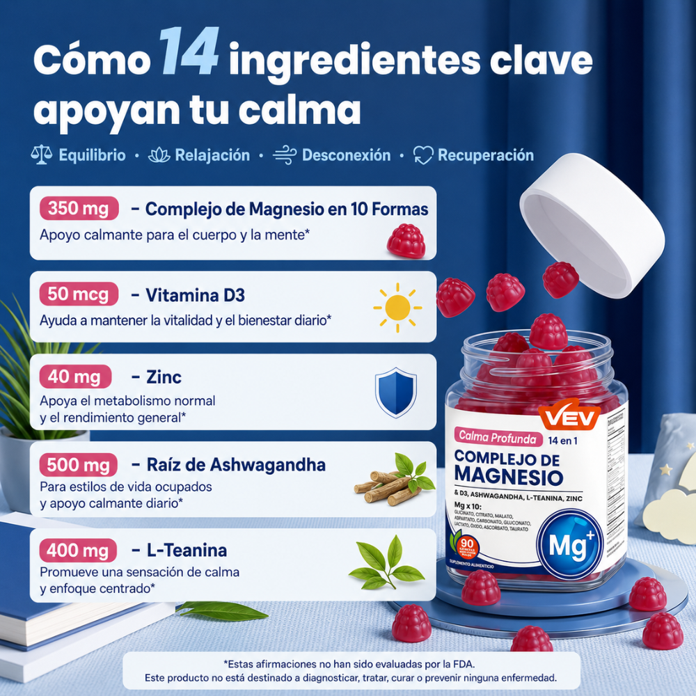 Gummies Magnesio 14 en 1